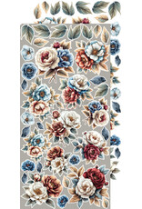 CRAFT O'CLOCK CRAFT O'CLOCK MINDFULNESS TIME EXTRAS SET-  FLOWERS 6x12 COLLECTION PACK 18 SHEETS