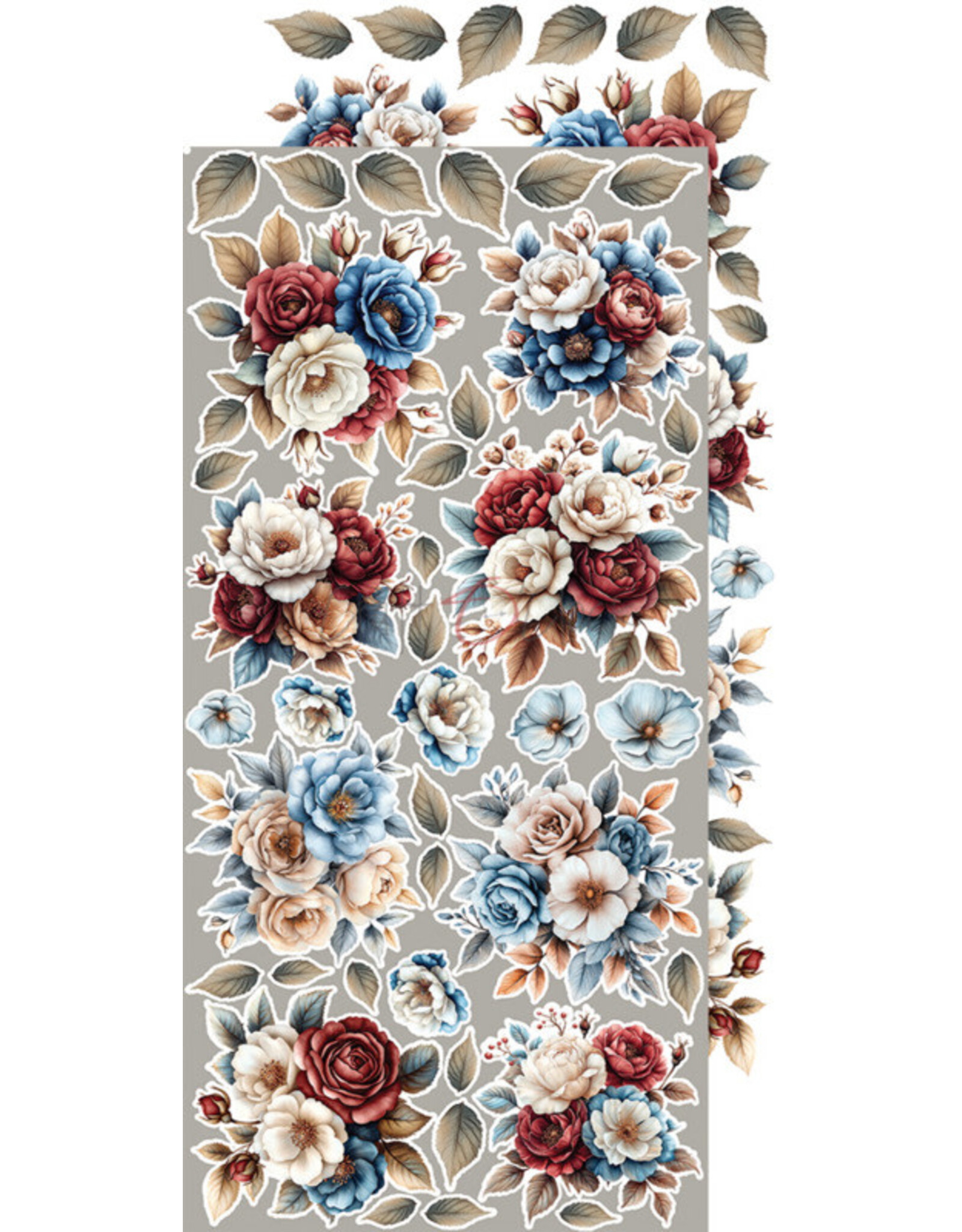 CRAFT O'CLOCK CRAFT O'CLOCK MINDFULNESS TIME EXTRAS SET-  FLOWERS 6x12 COLLECTION PACK 18 SHEETS