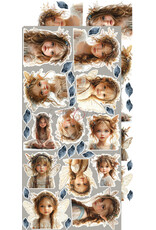 CRAFT O'CLOCK CRAFT O'CLOCK MINDFULNESS TIME EXTRAS SET-  FLOWERS 6x12 COLLECTION PACK 18 SHEETS