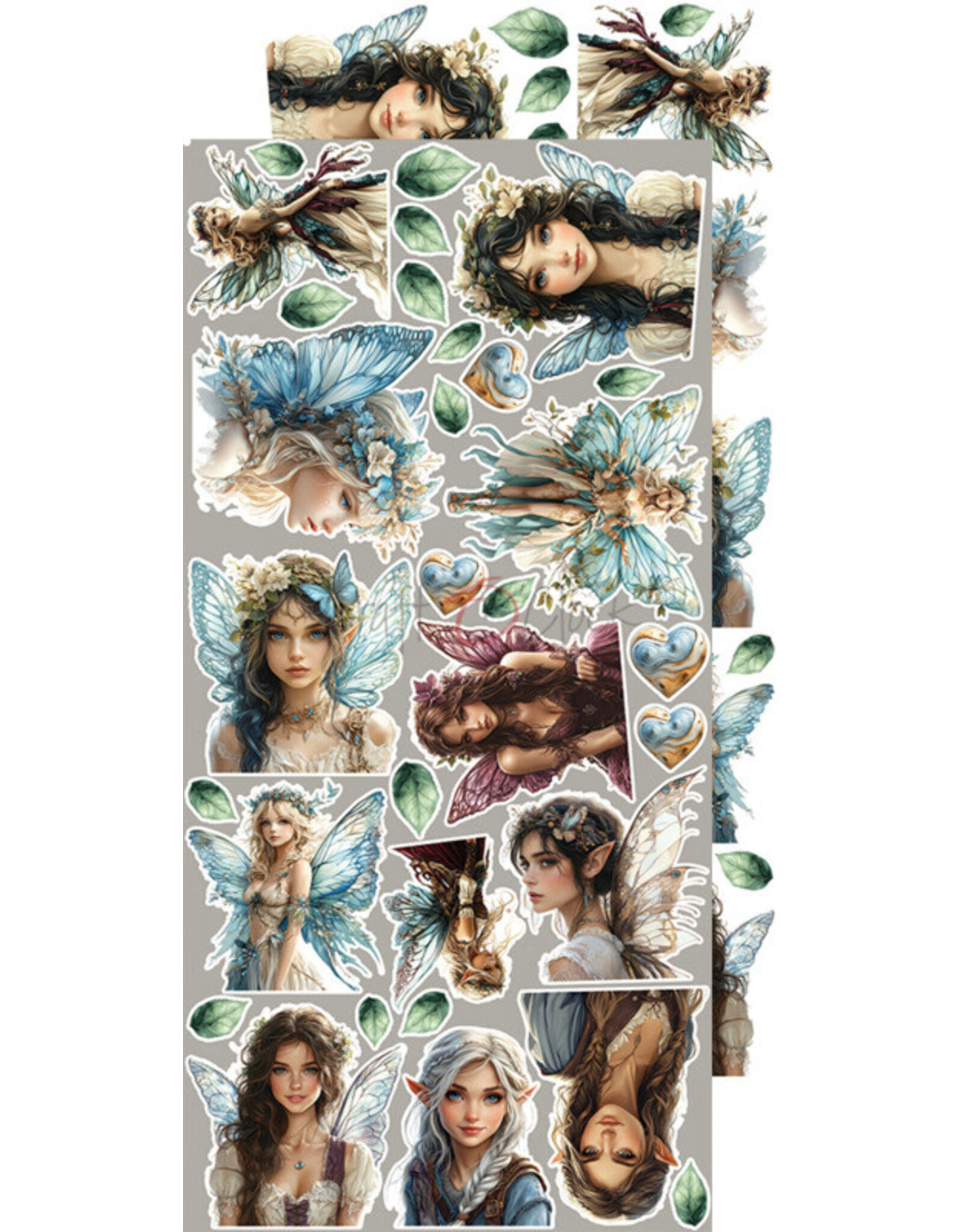 CRAFT O'CLOCK CRAFT O'CLOCK MINDFULNESS TIME EXTRAS SET-  FLOWERS 6x12 COLLECTION PACK 18 SHEETS