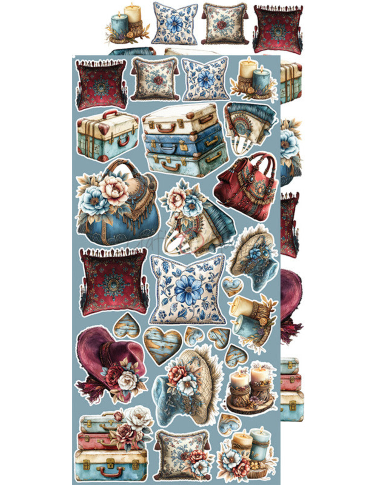 CRAFT O'CLOCK CRAFT O'CLOCK MINDFULNESS TIME EXTRAS SET-  MINDFULNESS 6x12 COLLECTION PACK 18 SHEETS