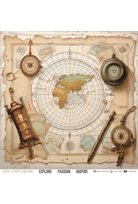 CRAFT O'CLOCK CRAFT O'CLOCK SUMMER ADVENTURES 12x12 PAPER PAD 6 SHEETS