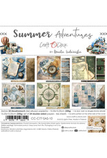 CRAFT O'CLOCK CRAFT O'CLOCK SUMMER ADVENTURES 6x6 PAPER PAD 24 SHEETS