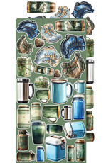 CRAFT O'CLOCK CRAFT O'CLOCK SUMMER ADVENTURES EXTRAS SET-  TRIP & ADVENTURE 6x12 COLLECTION PACK 18 SHEETS