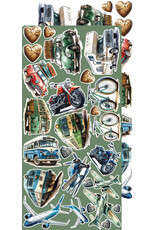 CRAFT O'CLOCK CRAFT O'CLOCK SUMMER ADVENTURES EXTRAS SET-  TRIP & ADVENTURE 6x12 COLLECTION PACK 18 SHEETS