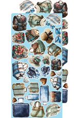 CRAFT O'CLOCK CRAFT O'CLOCK SUMMER ADVENTURES EXTRAS SET - CHILL & RELAX 6x12 COLLECTION PACK 18 SHEETS