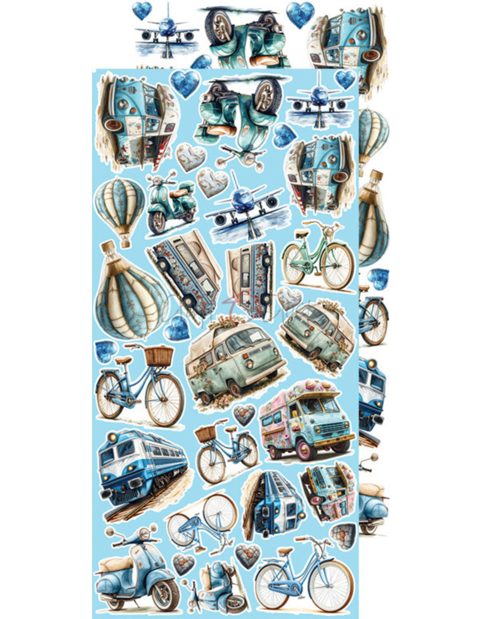 CRAFT O'CLOCK CRAFT O'CLOCK SUMMER ADVENTURES EXTRAS SET - CHILL & RELAX 6x12 COLLECTION PACK 18 SHEETS