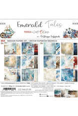 CRAFT O'CLOCK CRAFT O'CLOCK EMERALD TALES 8x8 MIX PAPER PAD 24 SHEETS
