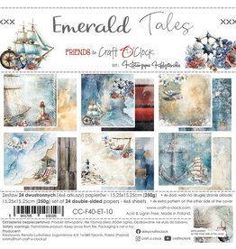 CRAFT O'CLOCK CRAFT O'CLOCK EMERALD TALES 6x6 PAPER PAD 24 SHEETS
