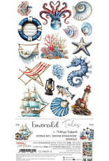CRAFT O'CLOCK CRAFT O'CLOCK EMERALD TALES EXTRAS SET - EMERALD 6x12 COLLECTION PACK 18 SHEETS