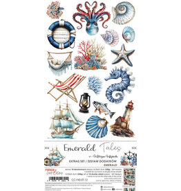 CRAFT O'CLOCK CRAFT O'CLOCK EMERALD TALES EXTRAS SET - EMERALD 6x12 COLLECTION PACK 18 SHEETS