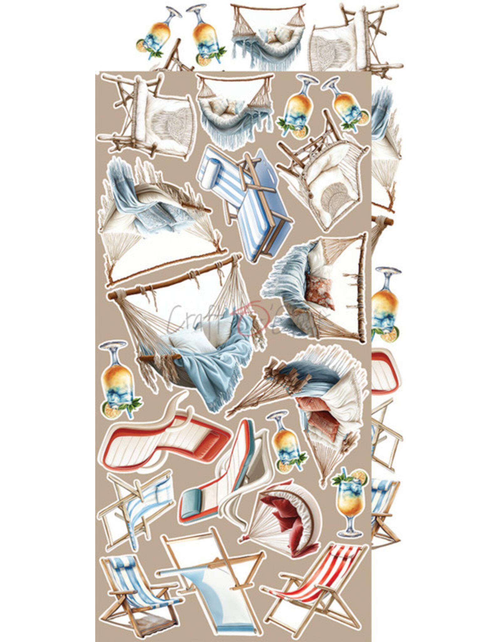 CRAFT O'CLOCK CRAFT O'CLOCK EMERALD TALES EXTRAS SET - EMERALD 6x12 COLLECTION PACK 18 SHEETS