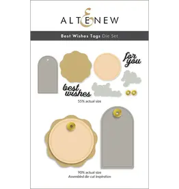 ALTENEW ALTENEW BEST WISHES TAGS DIE SET