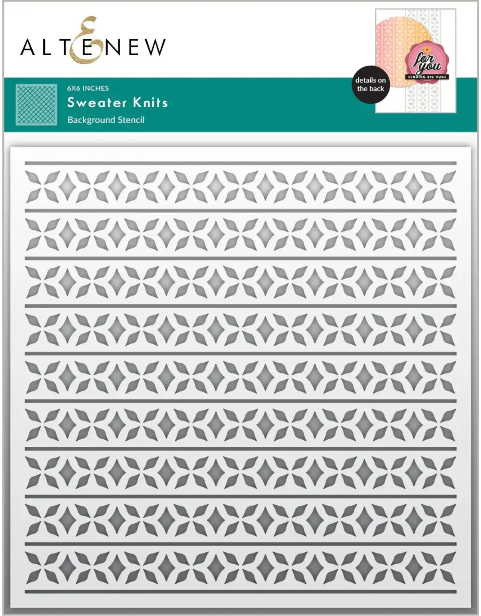 ALTENEW ALTENEW SWEATER KNITS 6x6 BACKGROUND STENCIL