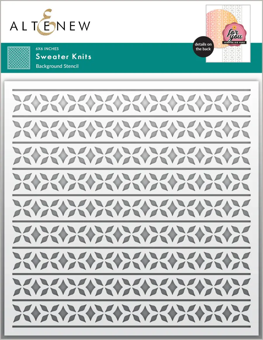 ALTENEW ALTENEW SWEATER KNITS 6x6 BACKGROUND STENCIL