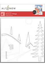 ALTENEW ALTENEW ABSTRACT VILLAGE BUILDER STENCIL SET 4/PK