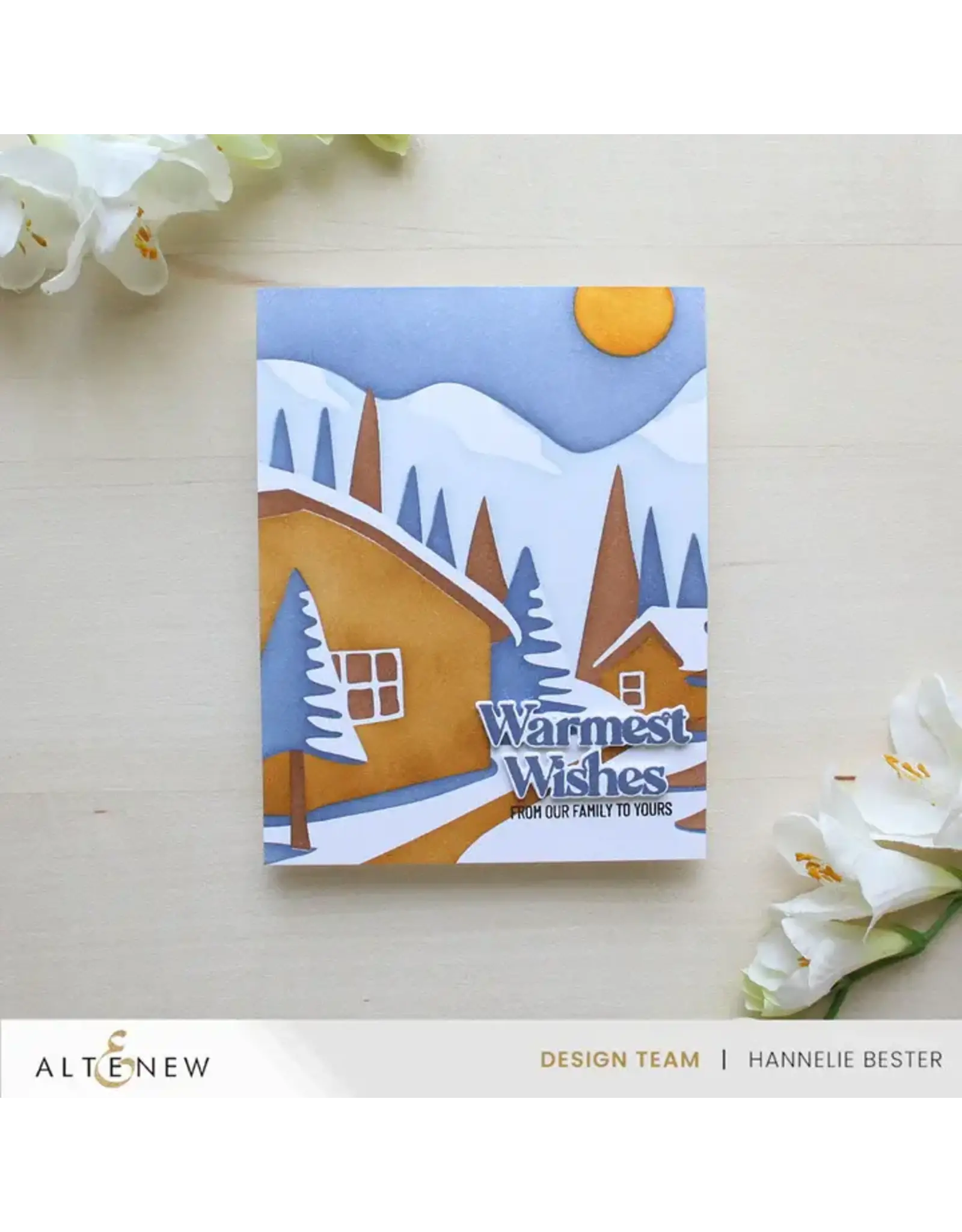 ALTENEW ALTENEW ABSTRACT VILLAGE BUILDER STENCIL SET 4/PK