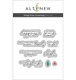 ALTENEW ALTENEW SLEIGH RIDE GREETINGS DIE SET