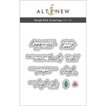 ALTENEW ALTENEW SLEIGH RIDE GREETINGS DIE SET