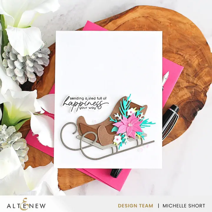 ALTENEW ALTENEW SLEIGH RIDE GREETINGS DIE SET
