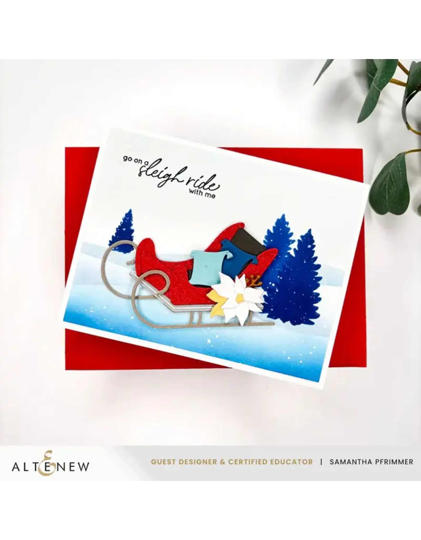 ALTENEW ALTENEW SLEIGH RIDE GREETINGS DIE SET