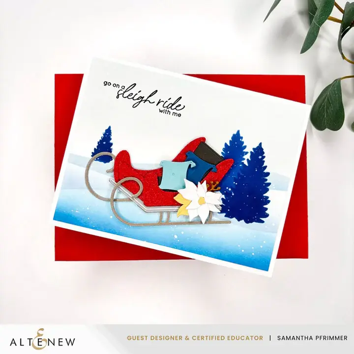 ALTENEW ALTENEW SLEIGH RIDE GREETINGS DIE SET