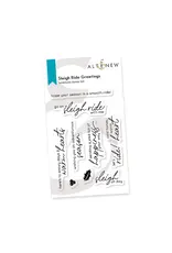 ALTENEW ALTENEW SLEIGH RIDE GREETINGS CLEAR STAMP SET