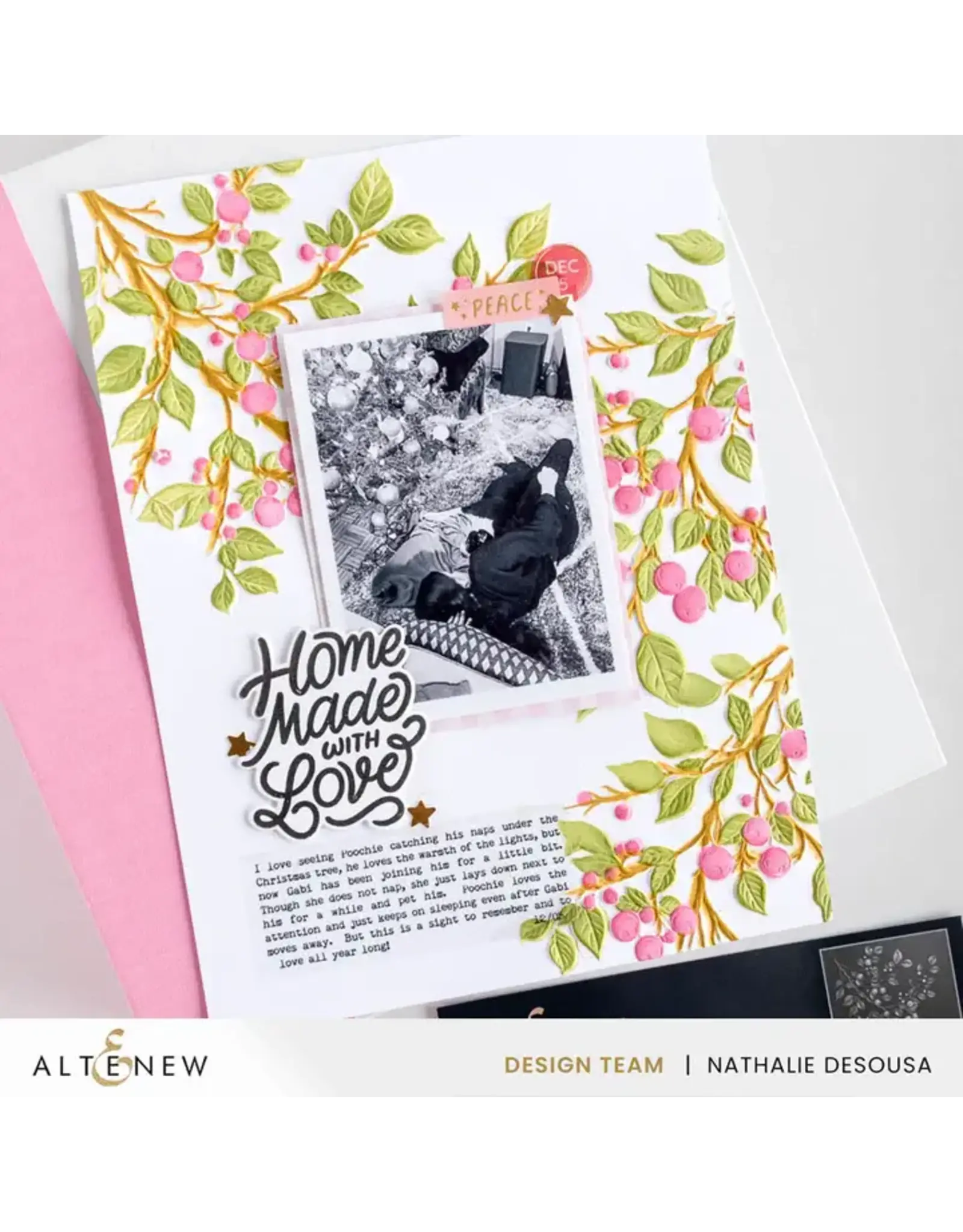 ALTENEW ALTENEW LUSH BERRY BRANCH SIMPLE COLORING STENCIL SET 3/PK