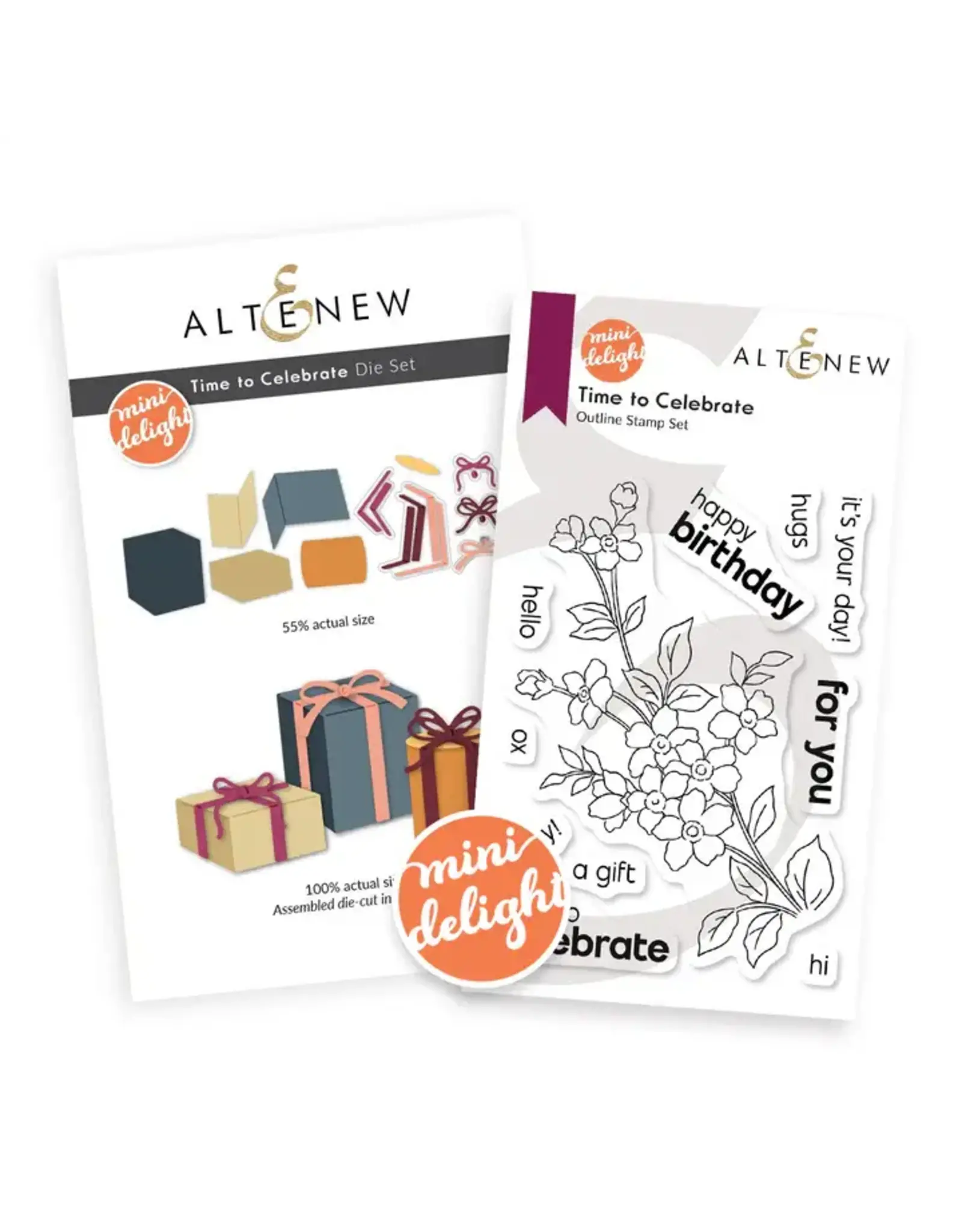 ALTENEW ALTENEW MINI DELIGHT: TIME TO CELEBRATE CLEAR STAMP & DIE SET