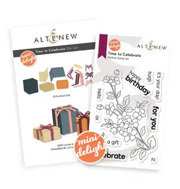ALTENEW ALTENEW MINI DELIGHT: TIME TO CELEBRATE CLEAR STAMP & DIE SET