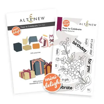 ALTENEW ALTENEW MINI DELIGHT: TIME TO CELEBRATE CLEAR STAMP & DIE SET