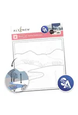 ALTENEW ALTENEW STENCIL ART: SERENE LANDSCAPES LAYERING STENCIL SET 6/PK