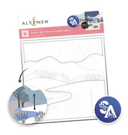 ALTENEW ALTENEW STENCIL ART: SERENE LANDSCAPES LAYERING STENCIL SET 6/PK