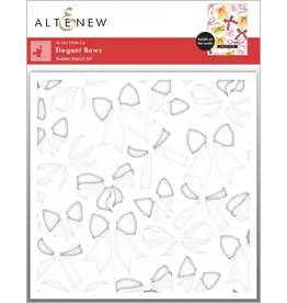 ALTENEW ALTENEW ELEGANT BOWS BUILDER STENCIL SET 4/PK