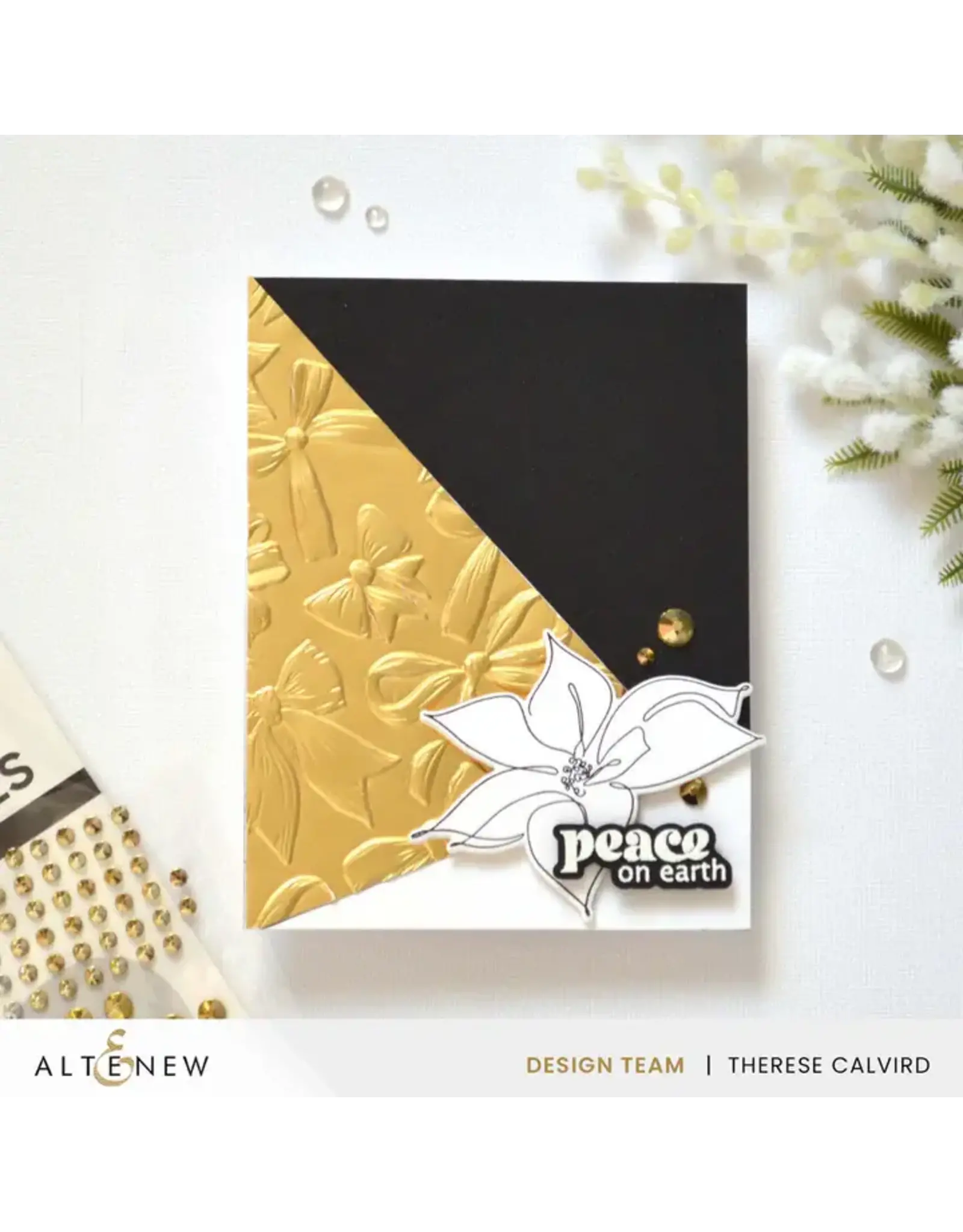 ALTENEW ALTENEW ELEGANT BOWS BUILDER STENCIL SET 4/PK