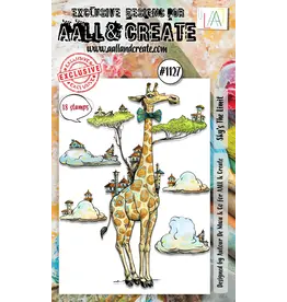 AALL & CREATE AALL & CREATE AUTOUR DE MWA #1127 SKY'S THE LIMIT A6 CLEAR STAMP SET