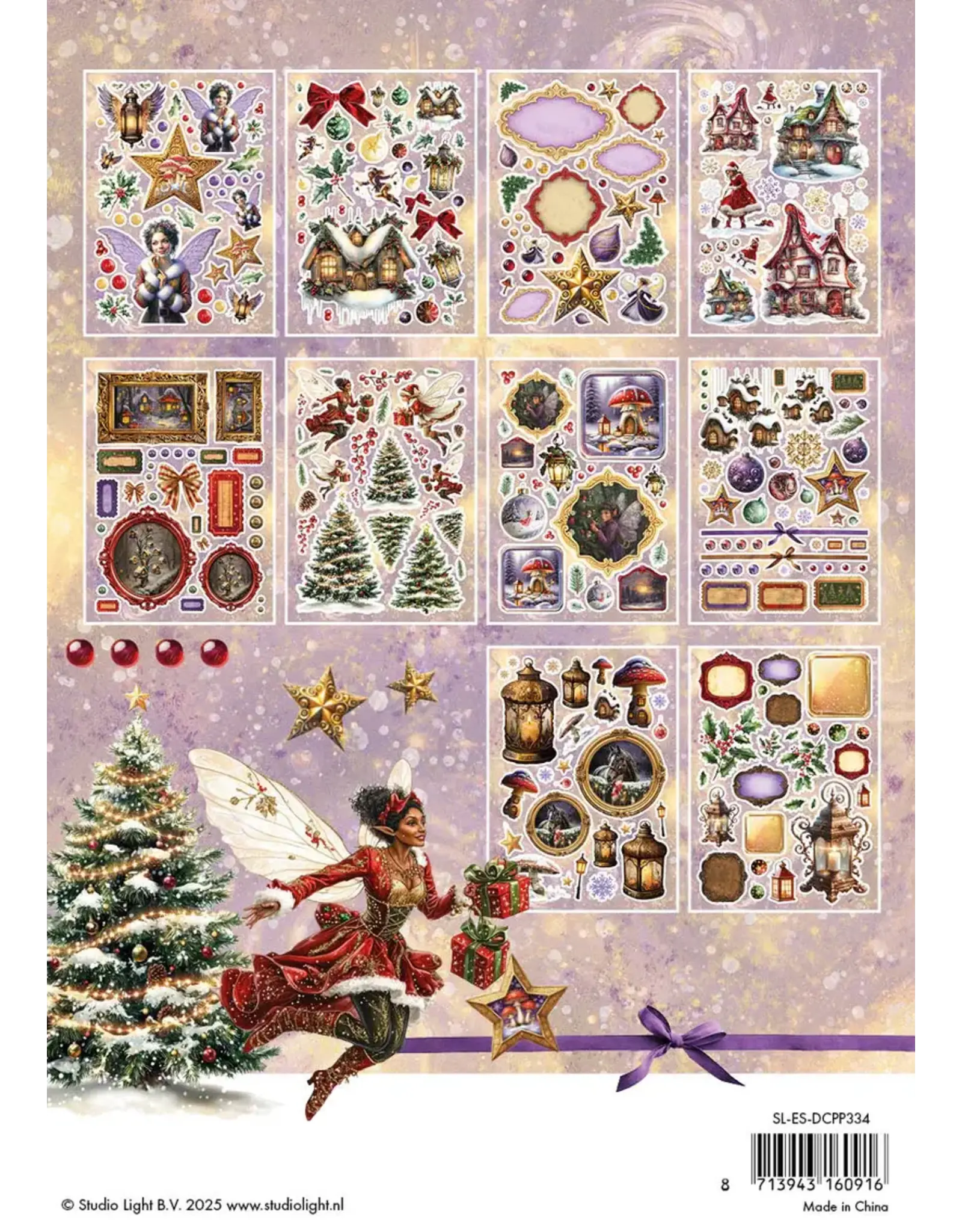 STUDIOLIGHT STUDIOLIGHT FAIRY CHRISTMAS PAPER PAD DIE-CUTS