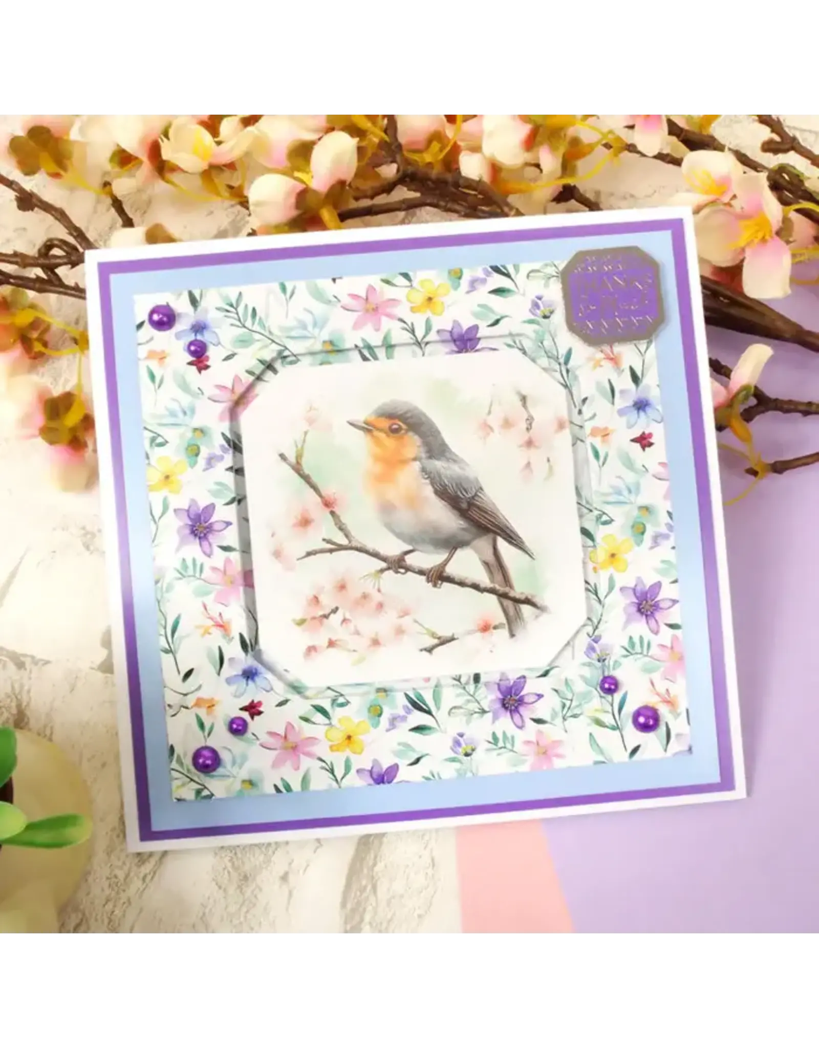 HUNKYDORY CRAFTS LTD. HUNKYDORY MOONSTONE MINI STRAIGHT EDGED NESTING TRIMMED CORNER SQUARE DIE SET