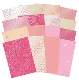 HUNKYDORY CRAFTS LTD. HUNKYDORY BLUSHING BLOSSOMS LUXURY FOILED EDGE-TO-EDGE CARDSTOCK