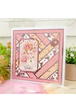 HUNKYDORY CRAFTS LTD. HUNKYDORY BLUSHING BLOSSOMS LUXURY FOILED EDGE-TO-EDGE CARDSTOCK