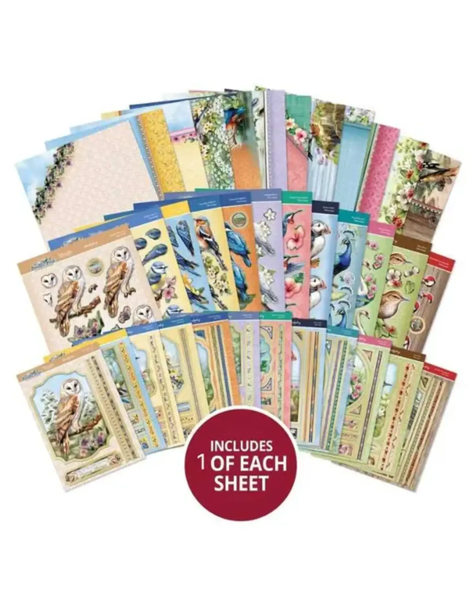 HUNKYDORY CRAFTS LTD. HUNKYDORY BEAUTIFUL BIRDS DESIGNER DECO-LARGE COLLECTION
