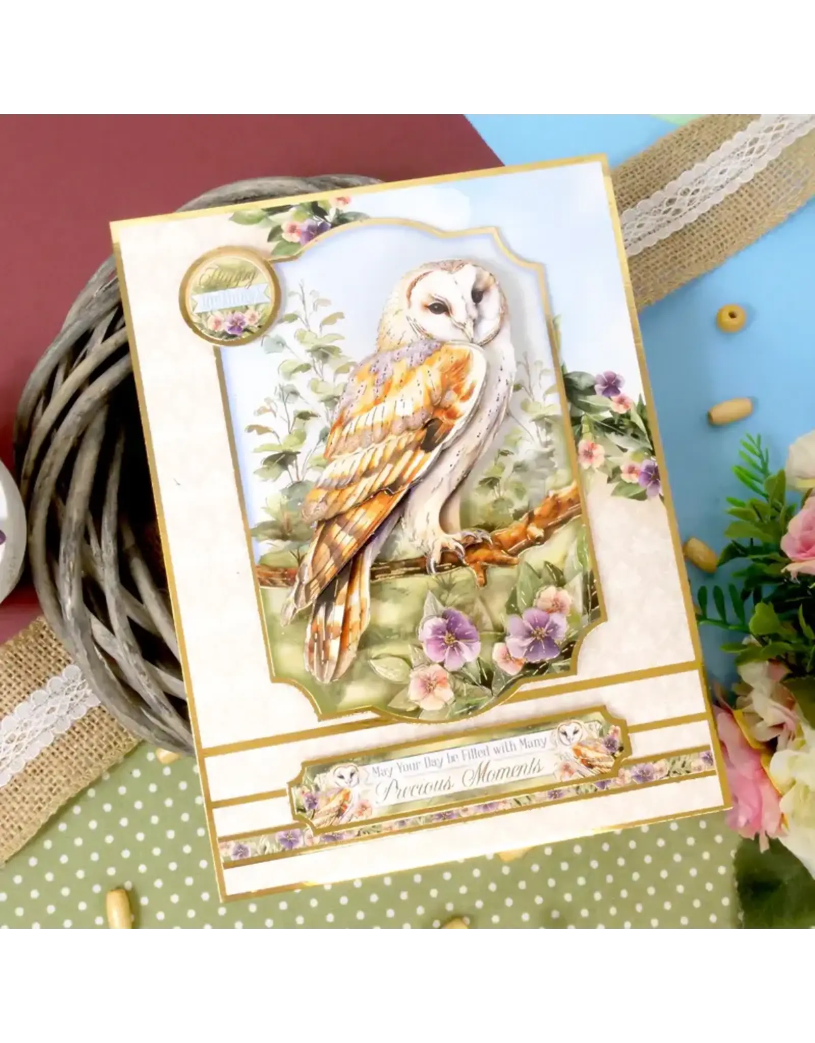 HUNKYDORY CRAFTS LTD. HUNKYDORY BEAUTIFUL BIRDS DESIGNER DECO-LARGE COLLECTION