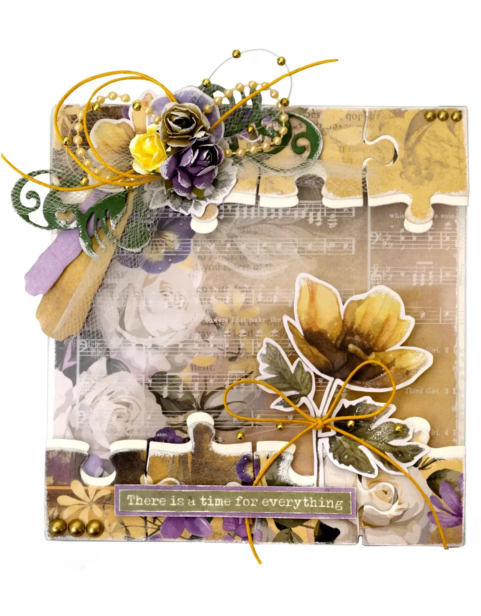 STUDIOLIGHT STUDIOLIGHT JENINE'S MINDFUL ART PUZZLE GROWING & BLOOMING CUTTING DIE