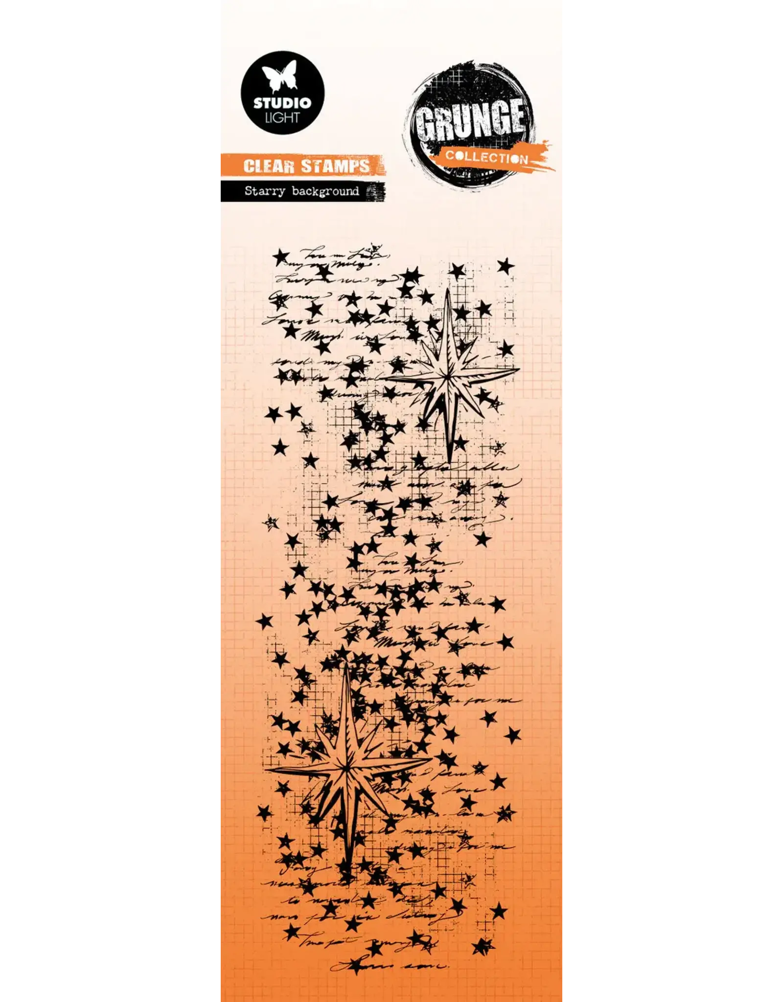 STUDIOLIGHT STUDIOLIGHT GRUNGE COLLECTION STARRY BACKGROUND CLEAR STAMP