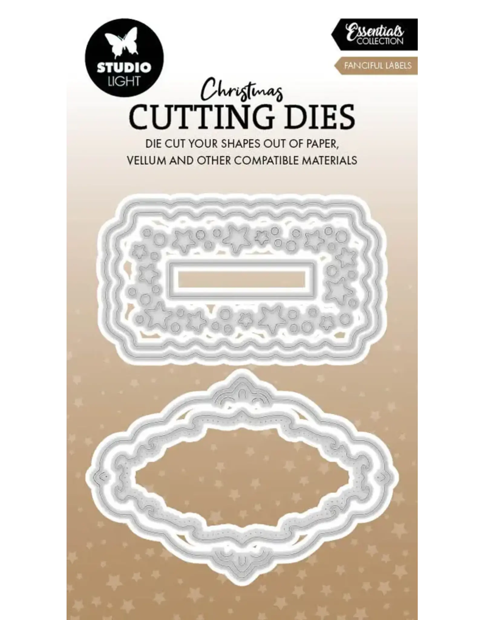 STUDIOLIGHT STUDIOLIGHT ESSENTIALS COLLECTION FANCIFUL LABELS DIE SET
