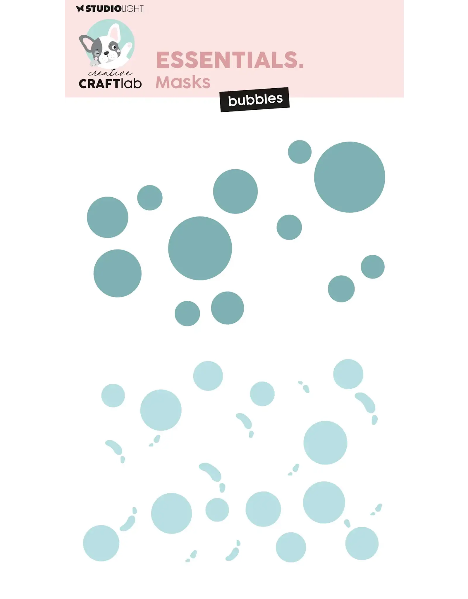 STUDIOLIGHT STUDIOLIGHT CREATIVE CRAFTLAB ESSENTIALS BUBBLES MASKS STENCIL