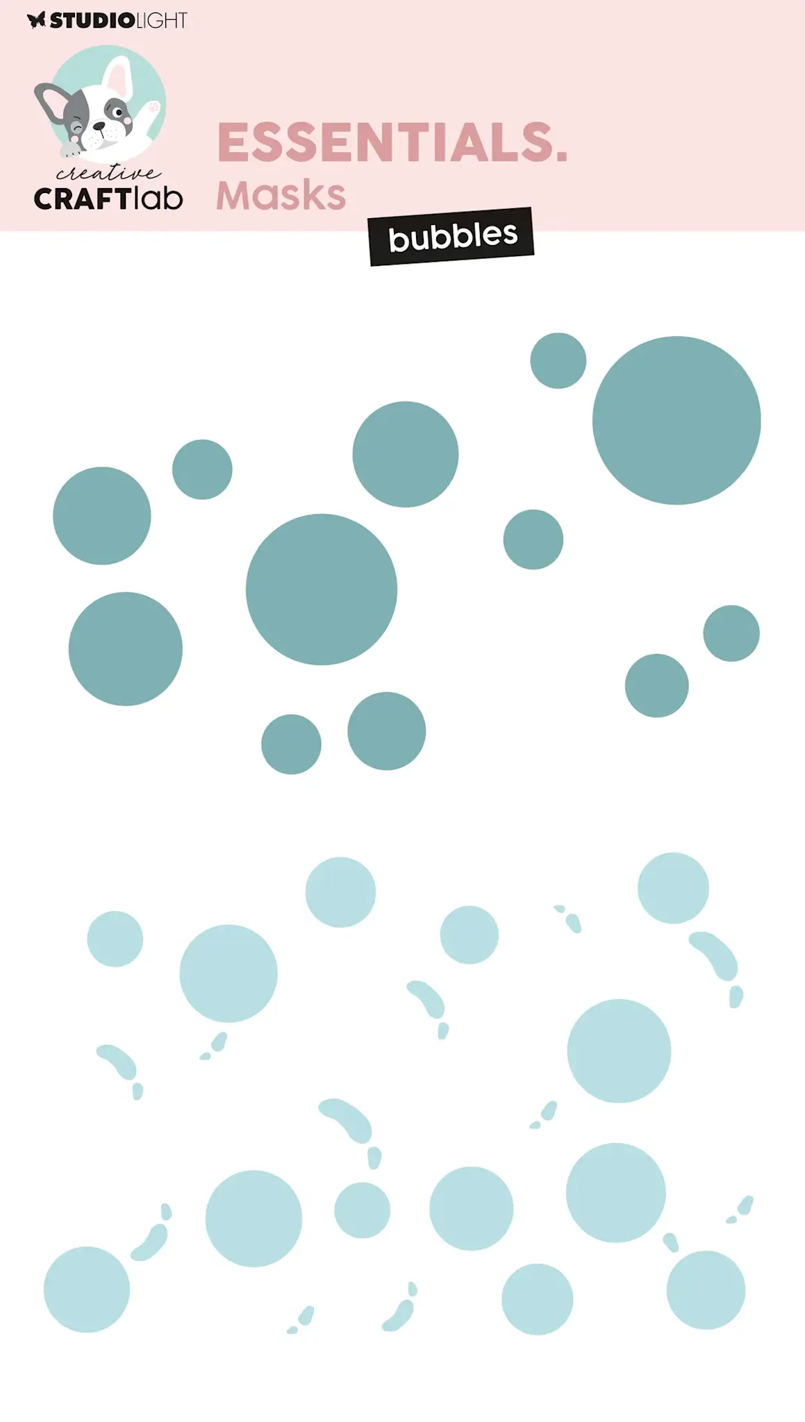 STUDIOLIGHT STUDIOLIGHT CREATIVE CRAFTLAB ESSENTIALS BUBBLES MASKS STENCIL