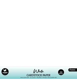 STUDIOLIGHT STUDIOLIGHT ESSENTIALS COLLECTION 12x12 WHITE CARDSTOCK 10/PK