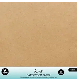 STUDIOLIGHT STUDIOLIGHT ESSENTIALS COLLECTION 12x12 KRAFT CARDSTOCK 10/PK