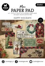 STUDIOLIGHT STUDIOLIGHT ESSENTIALS HAPPY HOLIDAYS MINI PAPER PAD